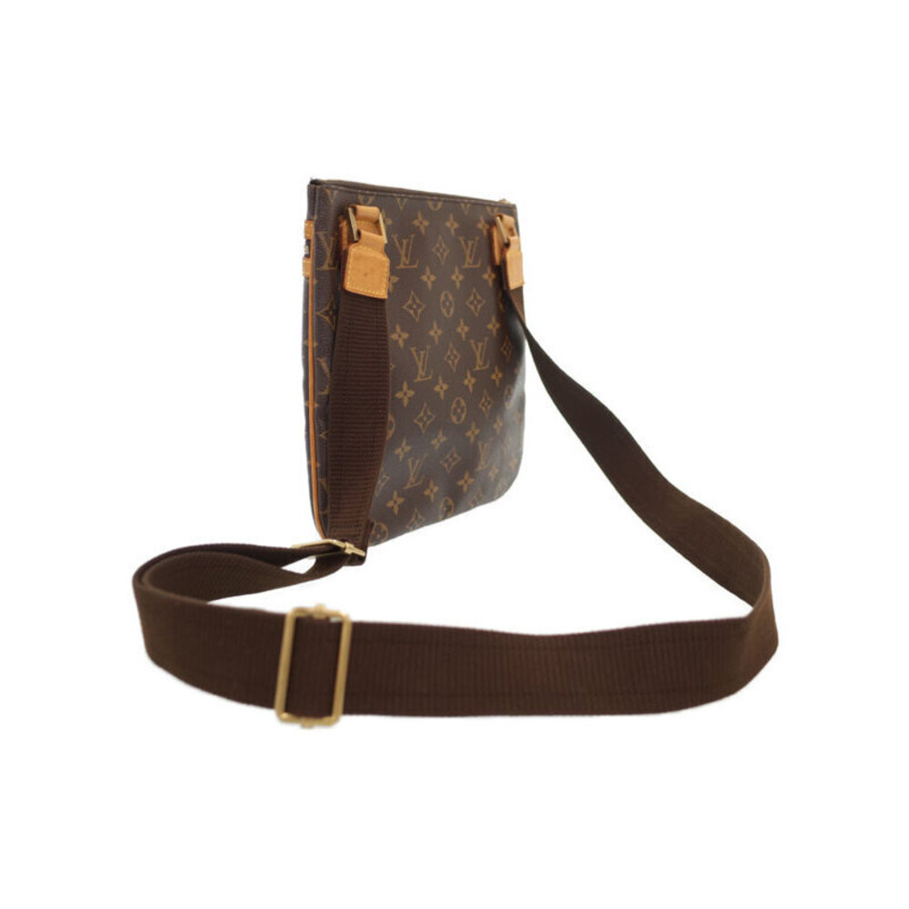 Louis Vuitton Bosphore Bag Monogram Pochette Leather Shoulder Brown